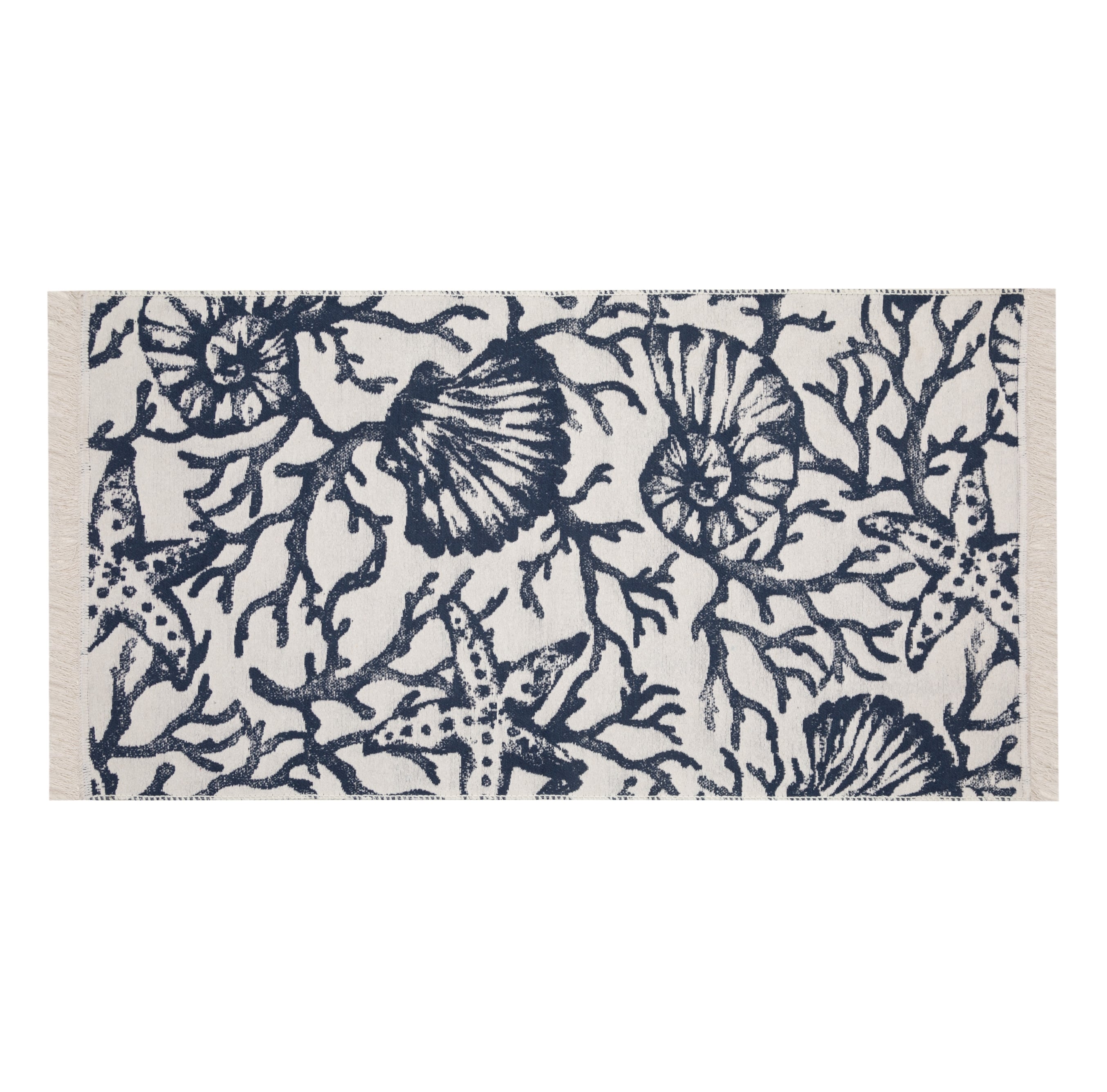 LARISSA  MARİN KİLİM LACİVERT BEYAZ 80X150