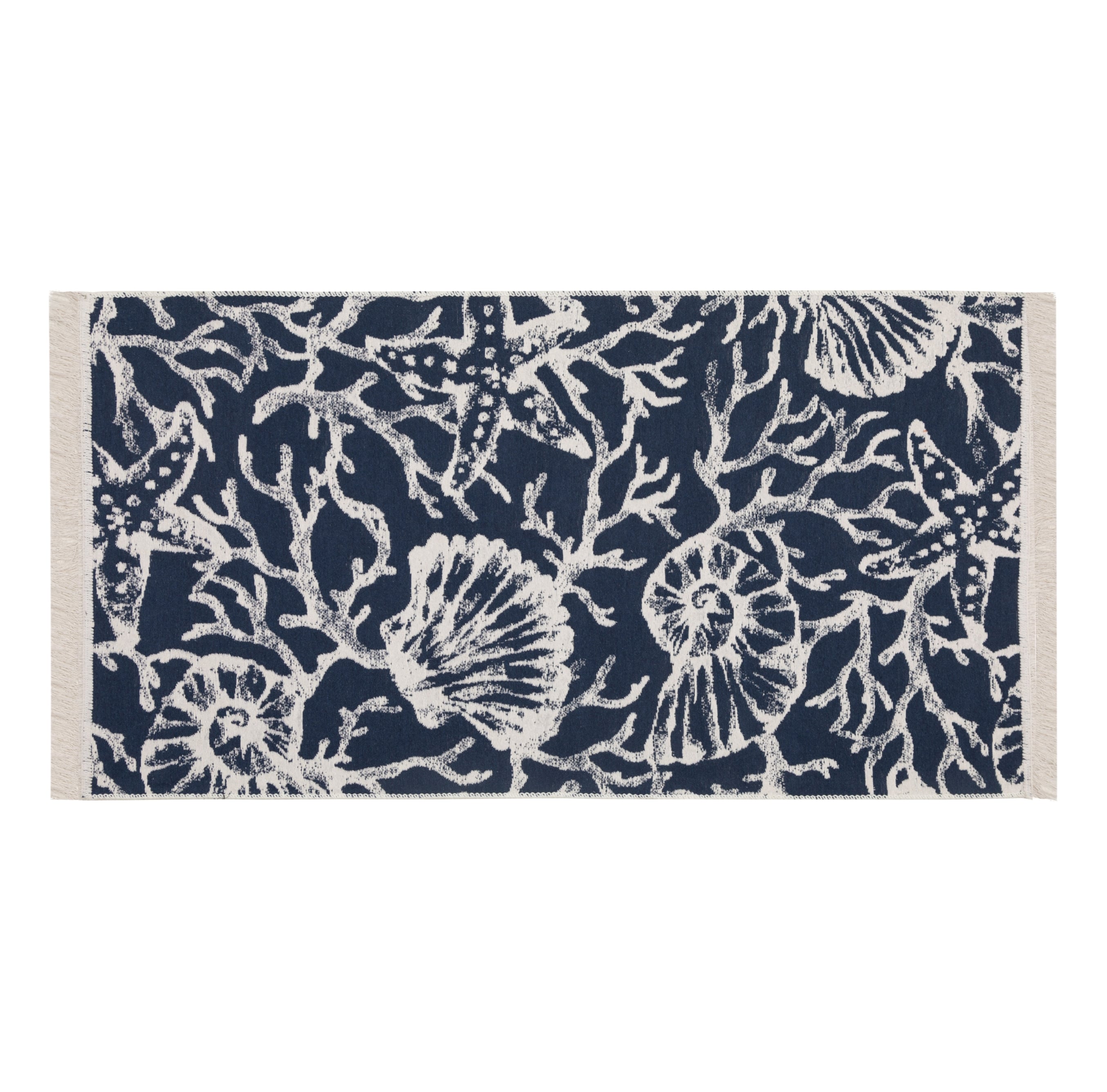 LARISSA  MARİN KİLİM LACİVERT BEYAZ 80X150