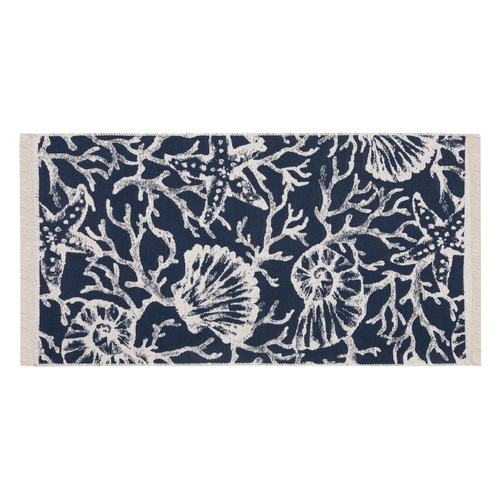  LARISSA  MARİN KİLİM LACİVERT BEYAZ 80X150