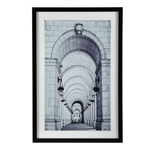 UNION STATION ÇERÇEVELİ CAM TABLO 60X90CM