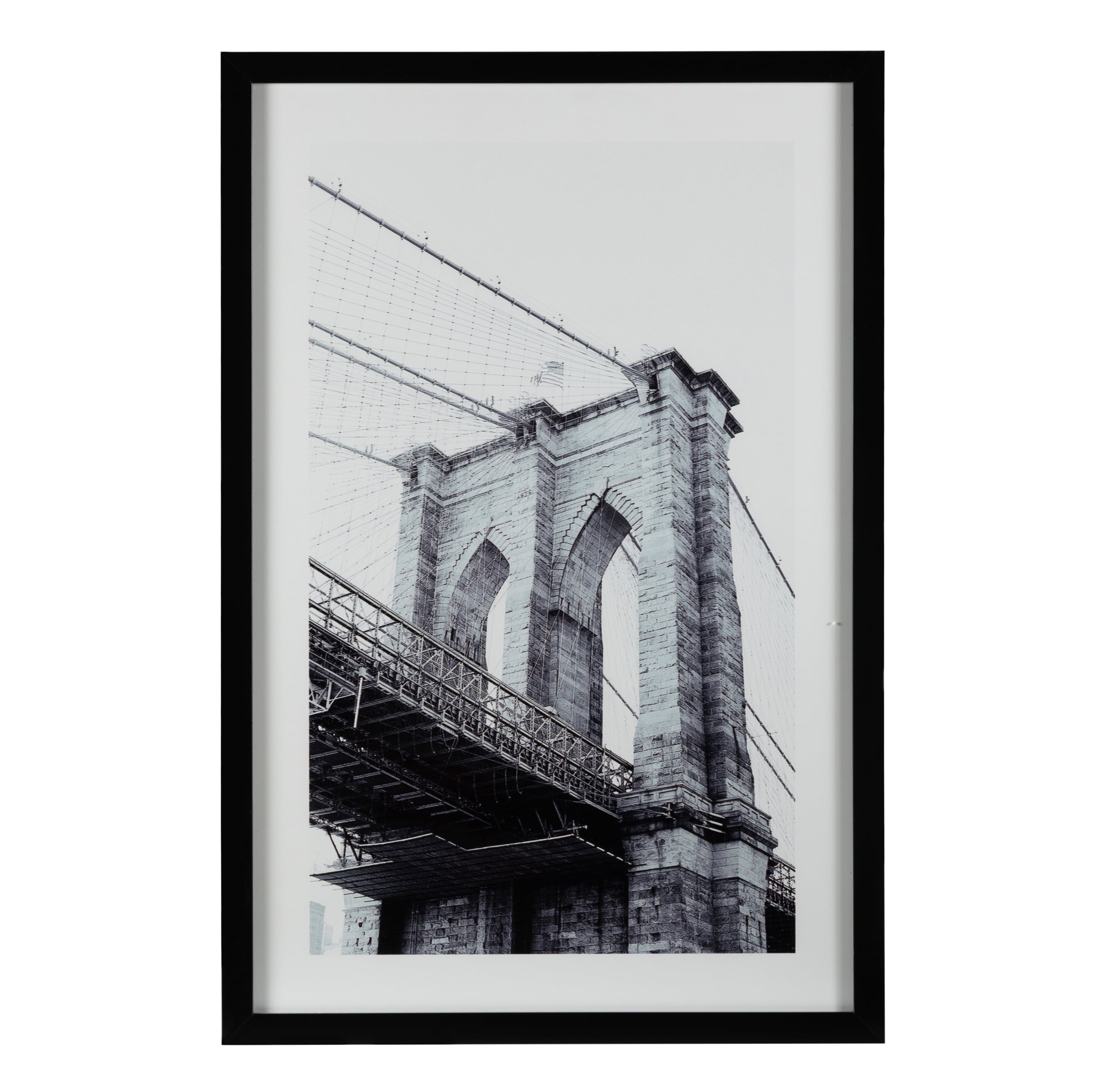 BROOKLYN BRIDGE ÇERÇEVELİ CAM TABLO 60X90CM