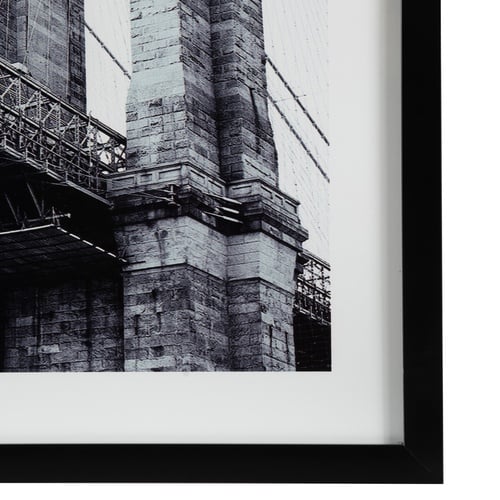 BROOKLYN BRIDGE ÇERÇEVELİ CAM TABLO 60X90CM