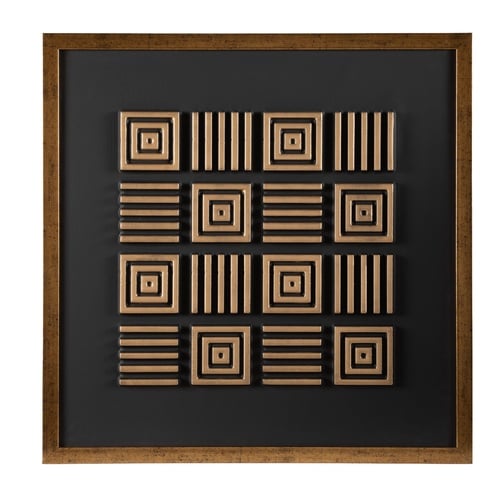 SAMBEL KABARTMALI ÇERÇEVELİ TABLO 60X60CM