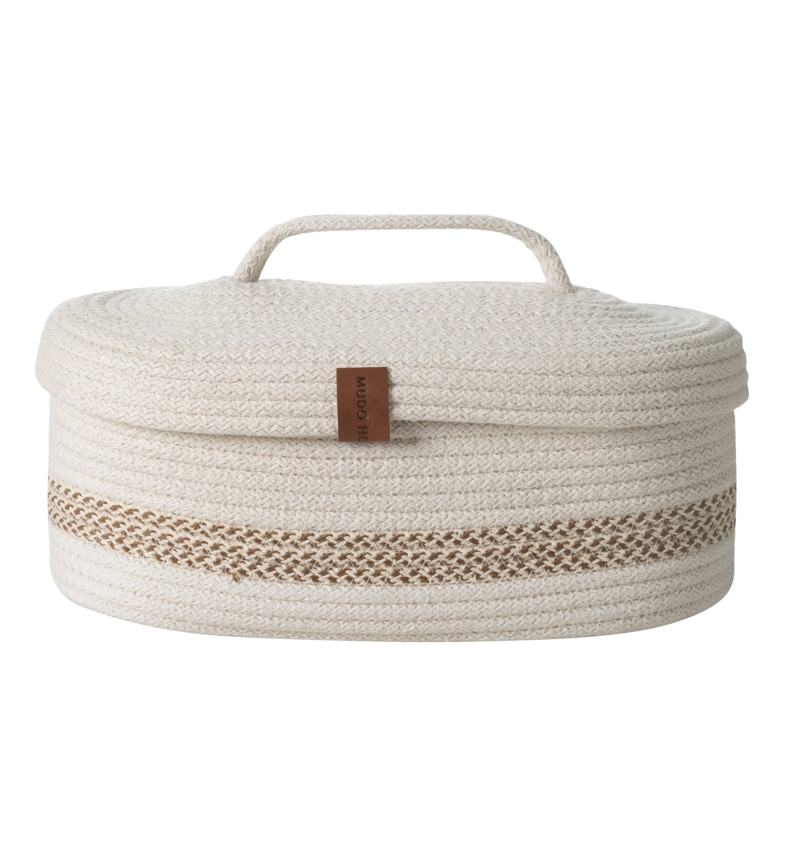 VENUS OVAL DÜZENLEYİCİ SEPET BEJ EKRU 30X13X11