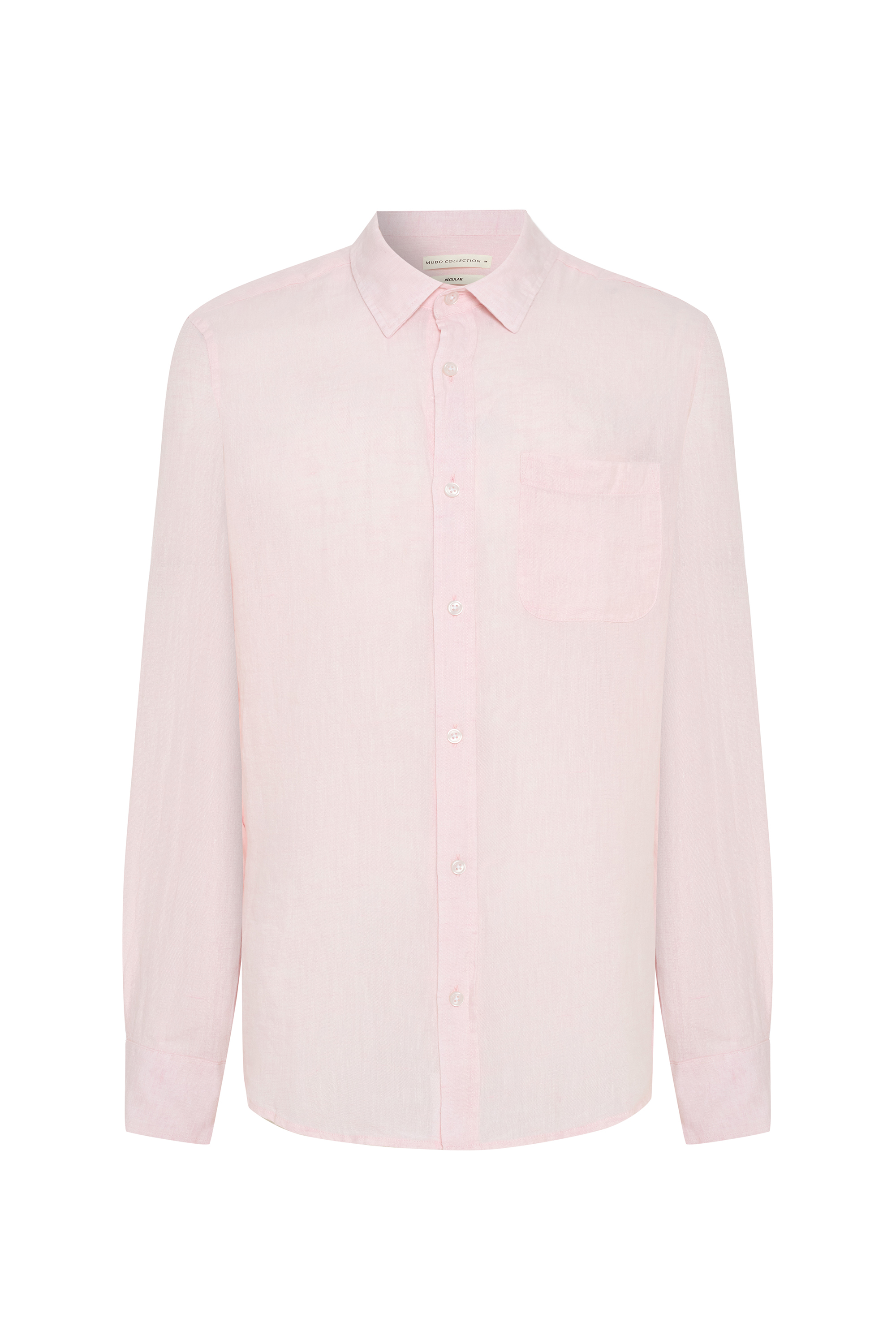 REGULAR FIT TEK CEPLİ UZUN KOLLU GÖMLEK