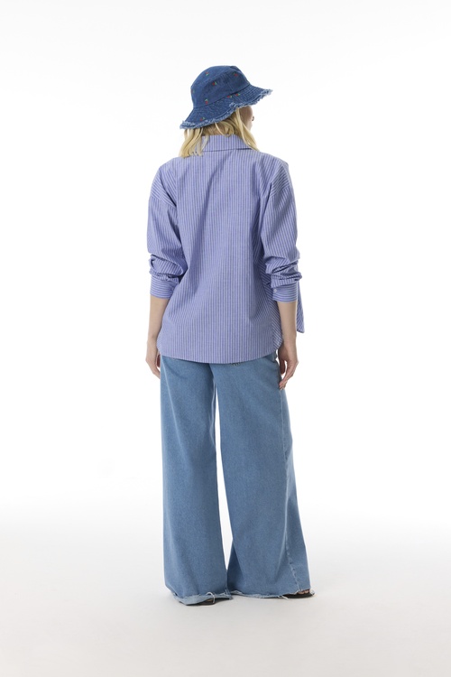  ÇİZGİLİ UZUN KOLLU GÖMLEK