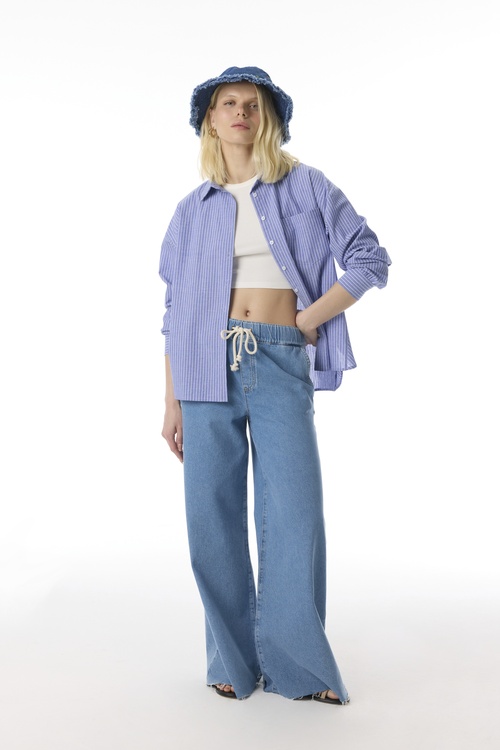  ÇİZGİLİ UZUN KOLLU GÖMLEK