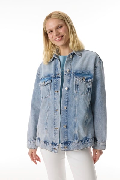 Mudo Oversize Jean Ceket