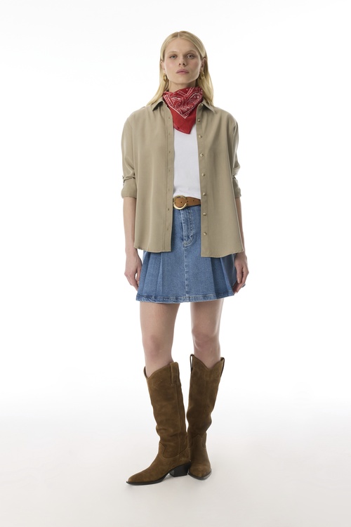  OVERSIZE UZUN KOLLU GÖMLEK