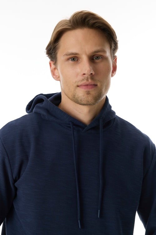  LOOSE FIT KAPÜŞONLU ÖRME SWEATSHIRT