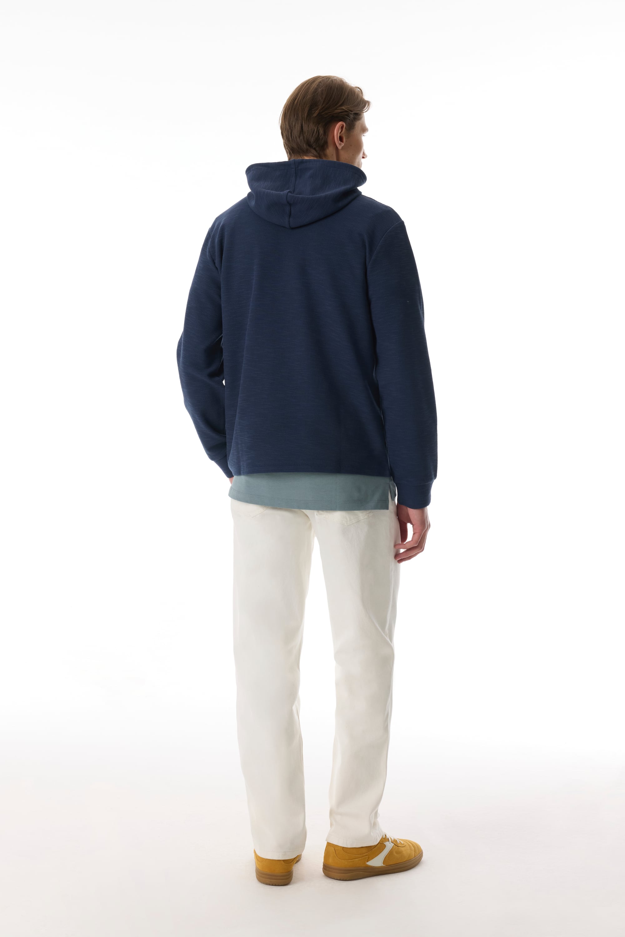 LOOSE FIT KAPÜŞONLU ÖRME SWEATSHIRT