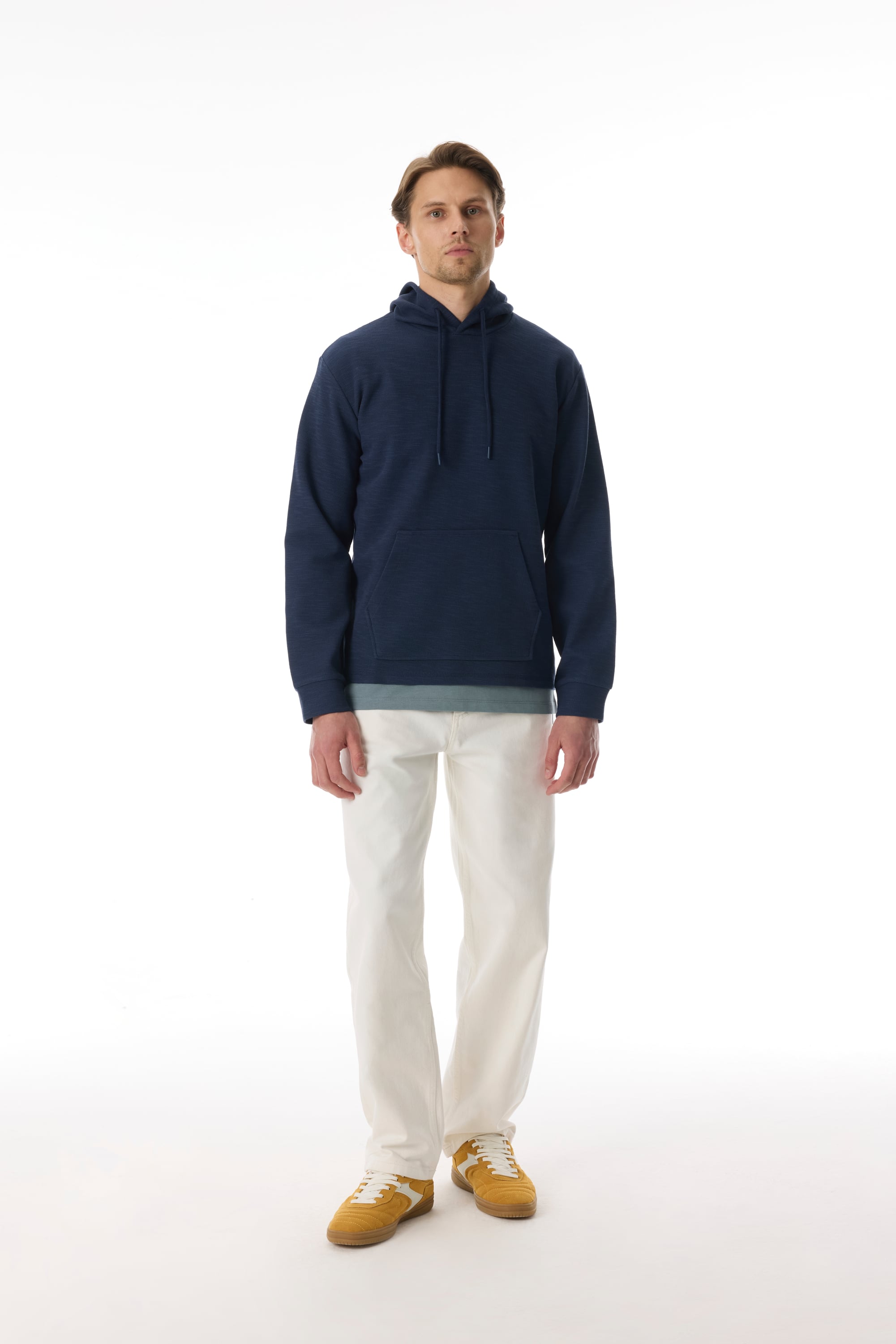 LOOSE FIT KAPÜŞONLU ÖRME SWEATSHIRT