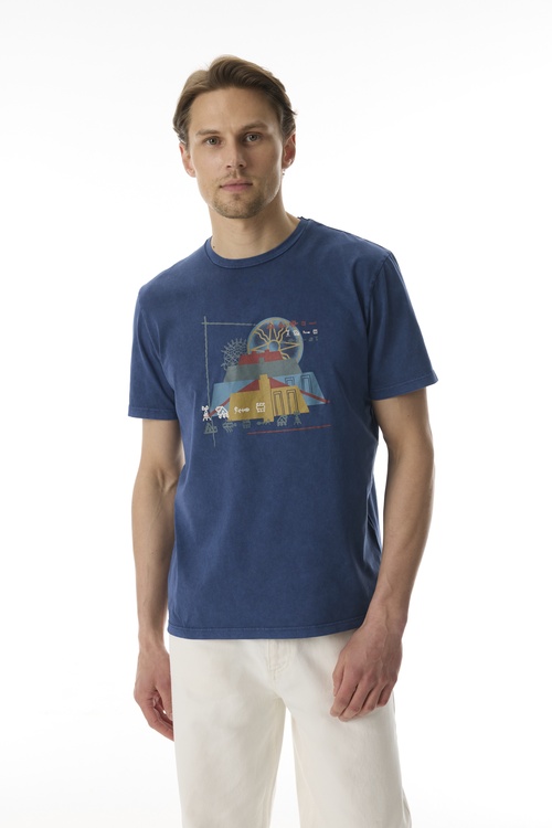  MİTOLOJİK BASKILI BİSİKLET YAKA T-SHIRT