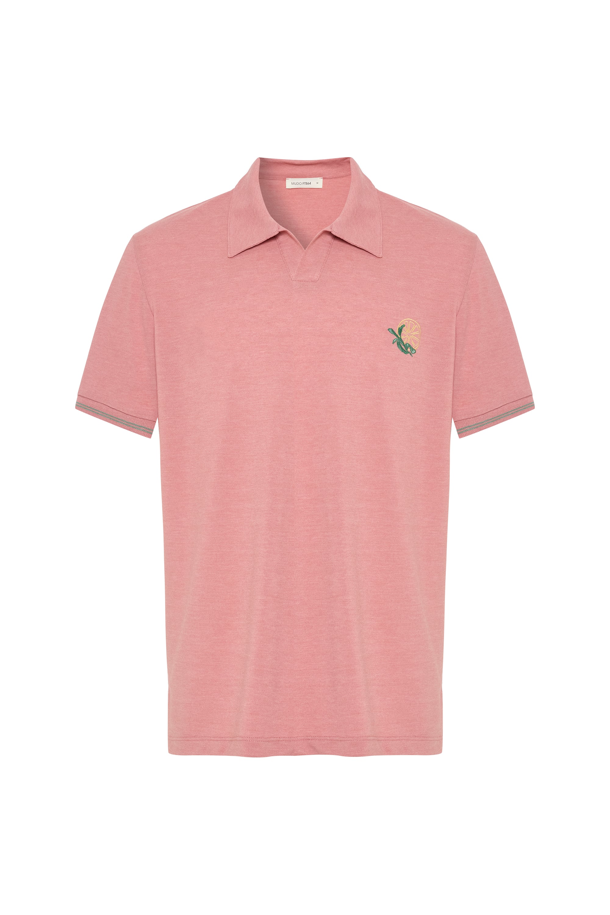 NAKIŞLI POLO YAKA T-SHIRT