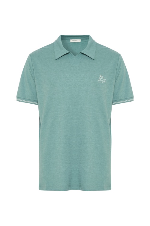  NAKIŞLI POLO YAKA T-SHIRT