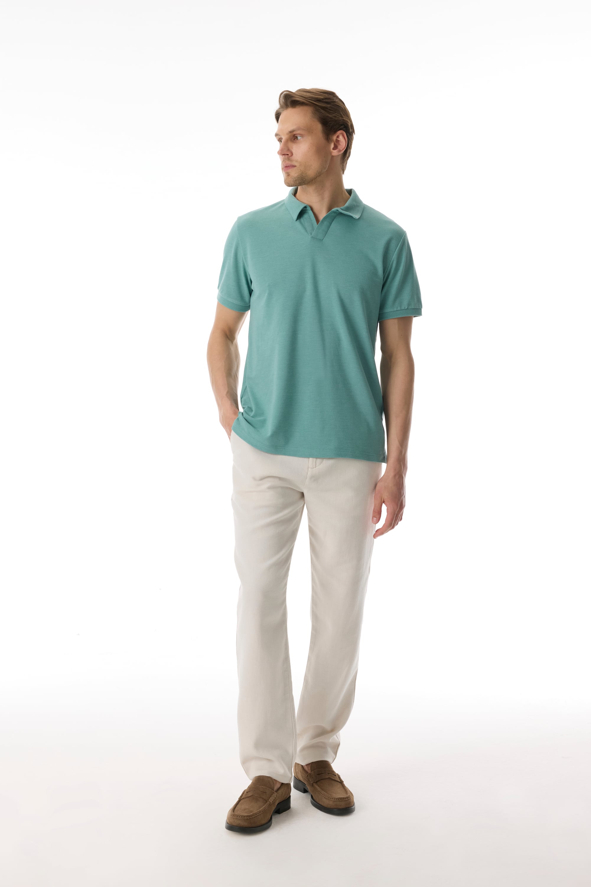 POLO YAKA KISA KOLLU T-SHIRT