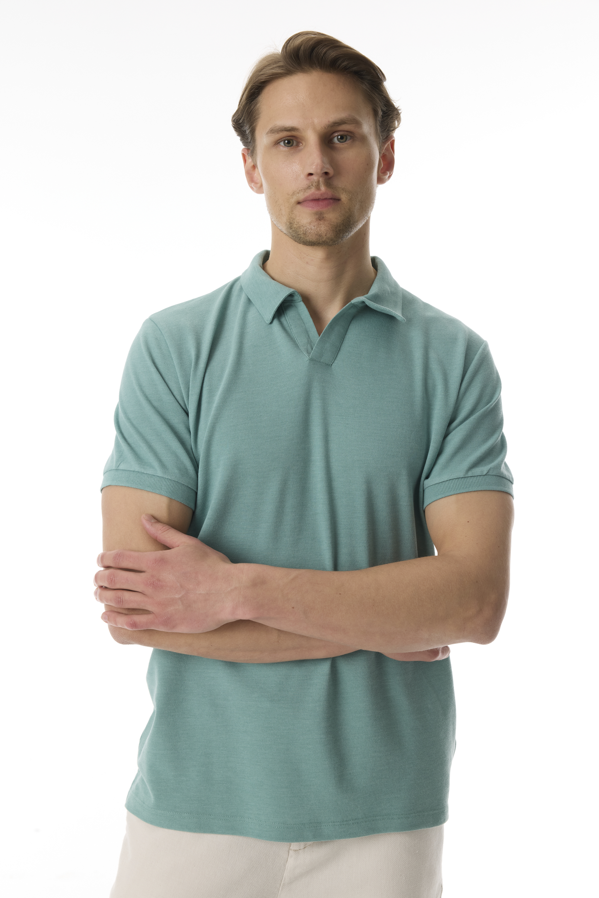 POLO YAKA KISA KOLLU T-SHIRT