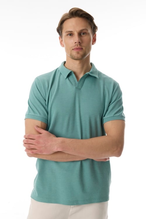  POLO YAKA KISA KOLLU T-SHIRT