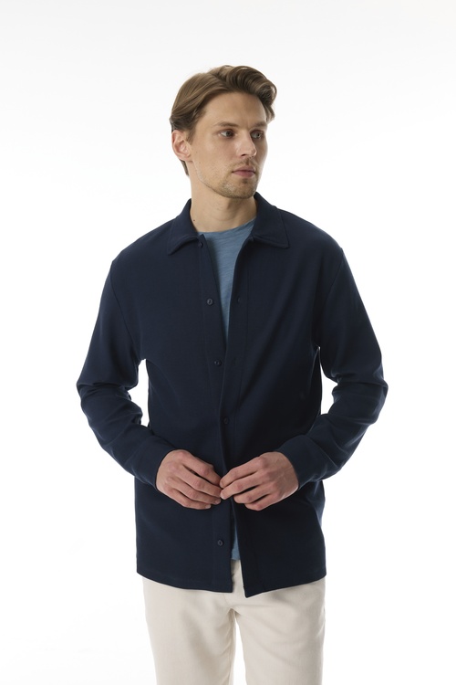  REGULAR FIT DOKULU UZUN KOLLU GÖMLEK