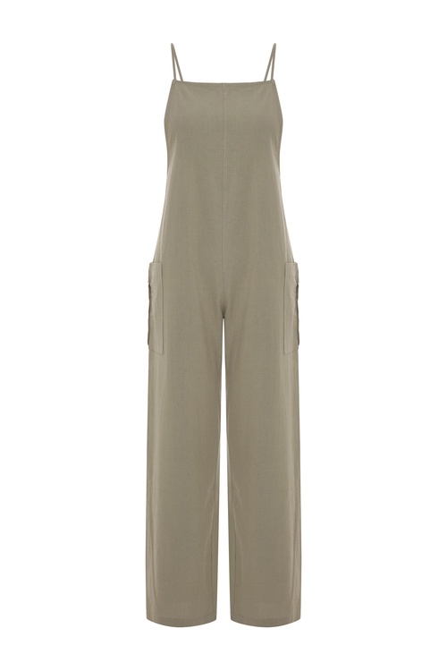  RELAX FIT CEPLİ ASKILI TULUM