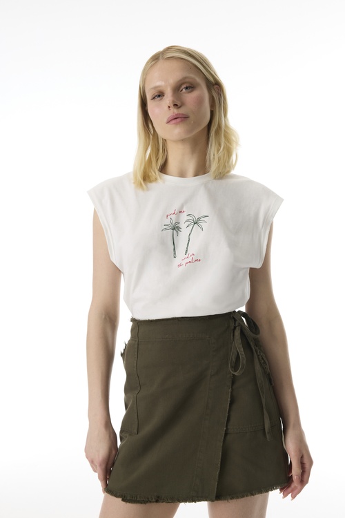  KRUVAZE BAĞLAMALI MİNİ ETEK