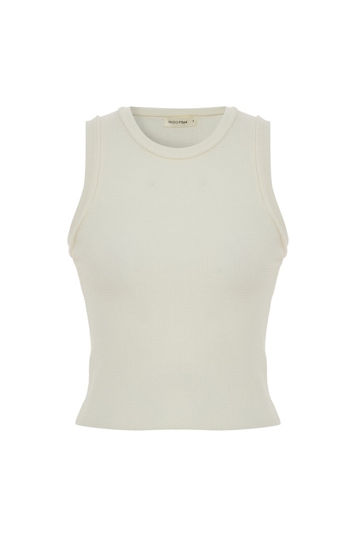  BİSİKLET YAKA KOLSUZ TRİKO KAZAK