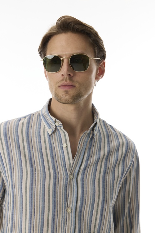  ÇİZGİLİ REGULAR FIT UZUN KOLLU GÖMLEK