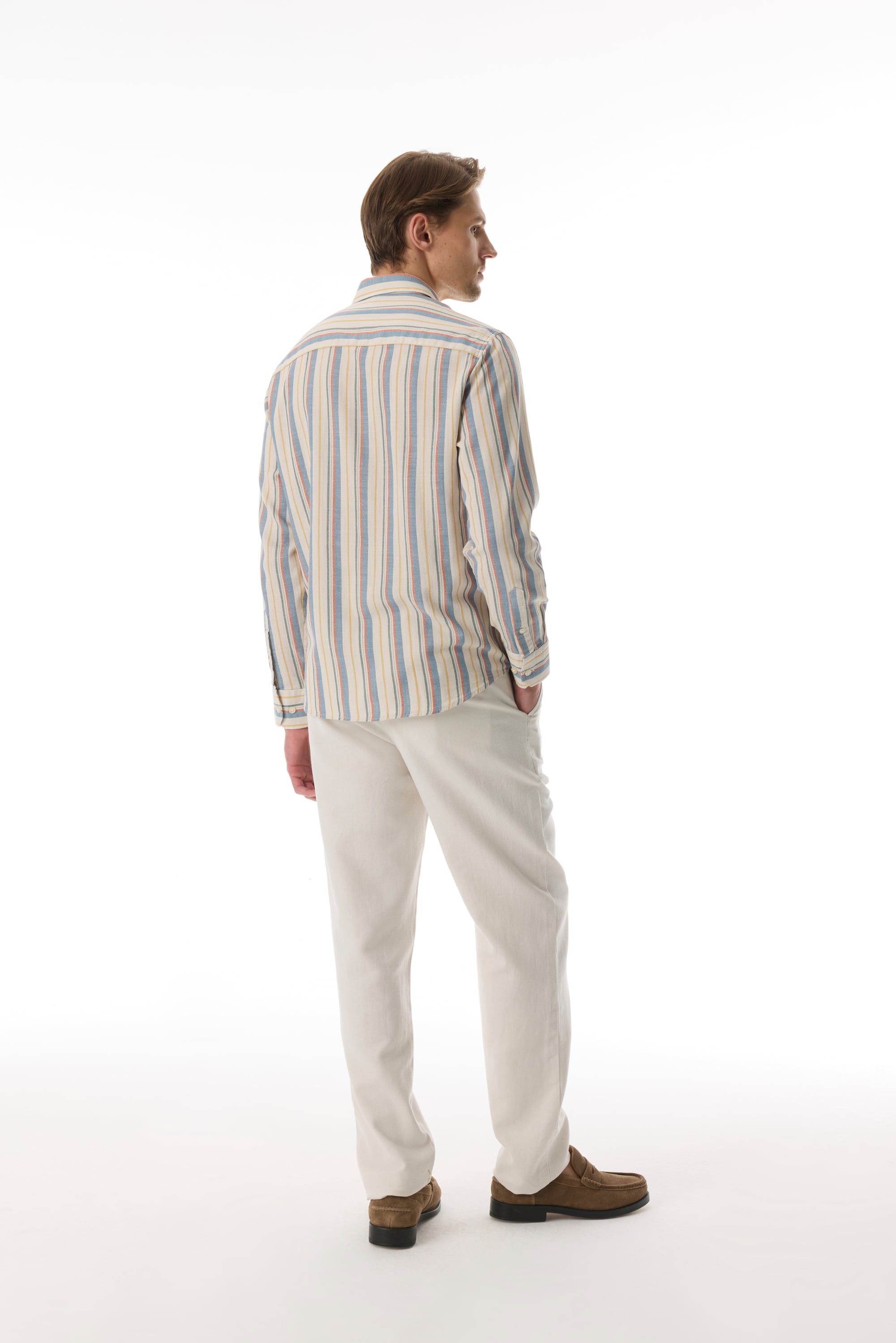 ÇİZGİLİ REGULAR FIT UZUN KOLLU GÖMLEK