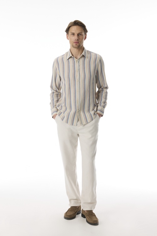  ÇİZGİLİ REGULAR FIT UZUN KOLLU GÖMLEK