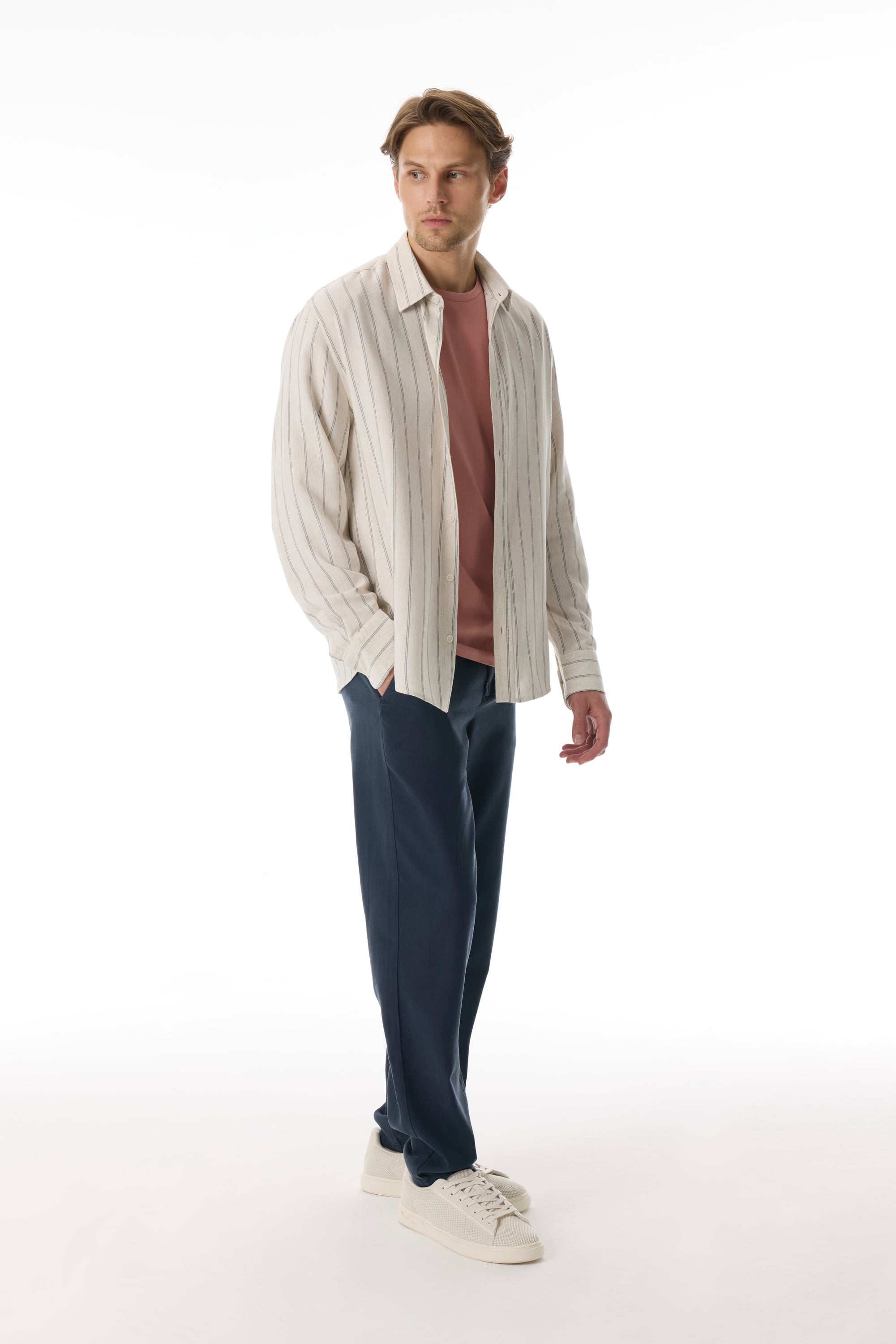 ÇİZGİLİ UZUN KOLLU GÖMLEK