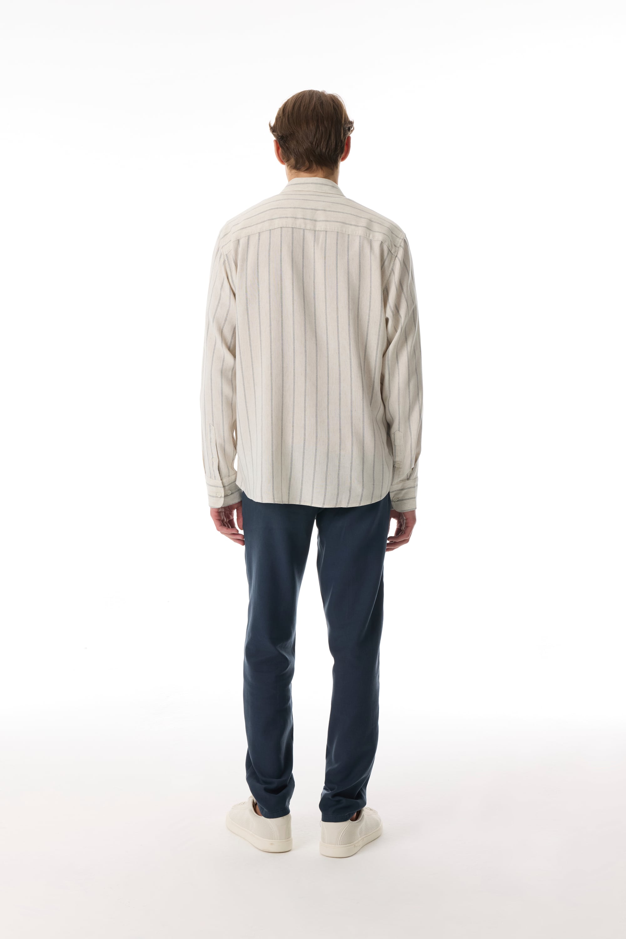 ÇİZGİLİ UZUN KOLLU GÖMLEK