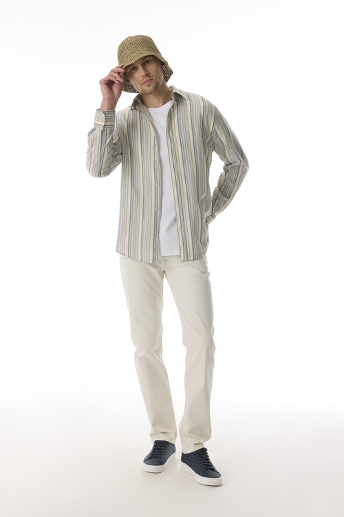  ÇİZGİLİ REGULAR FIT UZUN KOLLU GÖMLEK