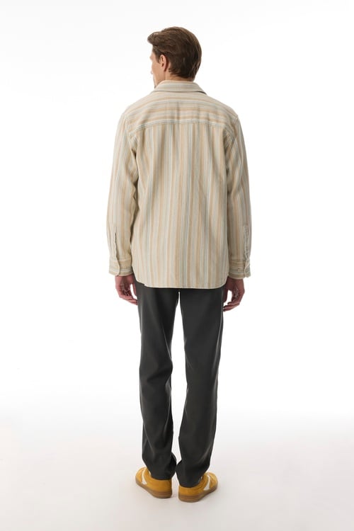  COMFORT FIT ÇİZGİLİ UZUN KOLLU GÖMLEK