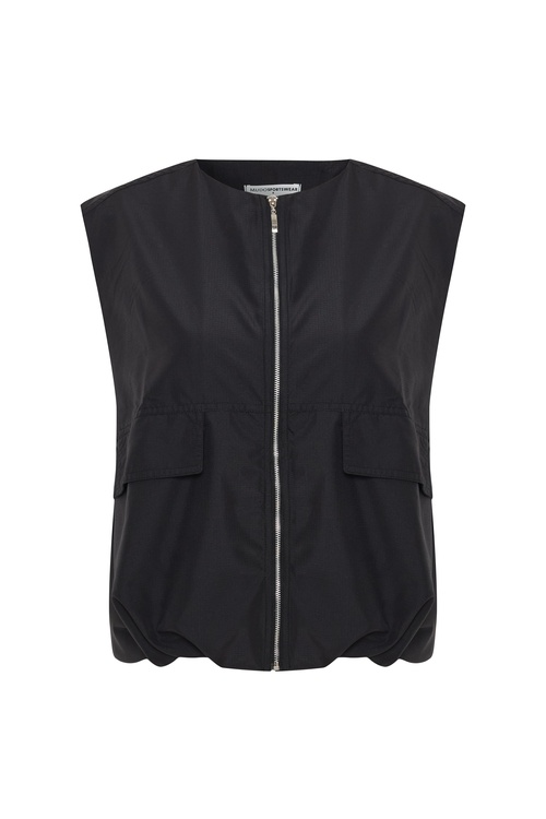  RELAX FIT KOLSUZ FERMUARLI YELEK