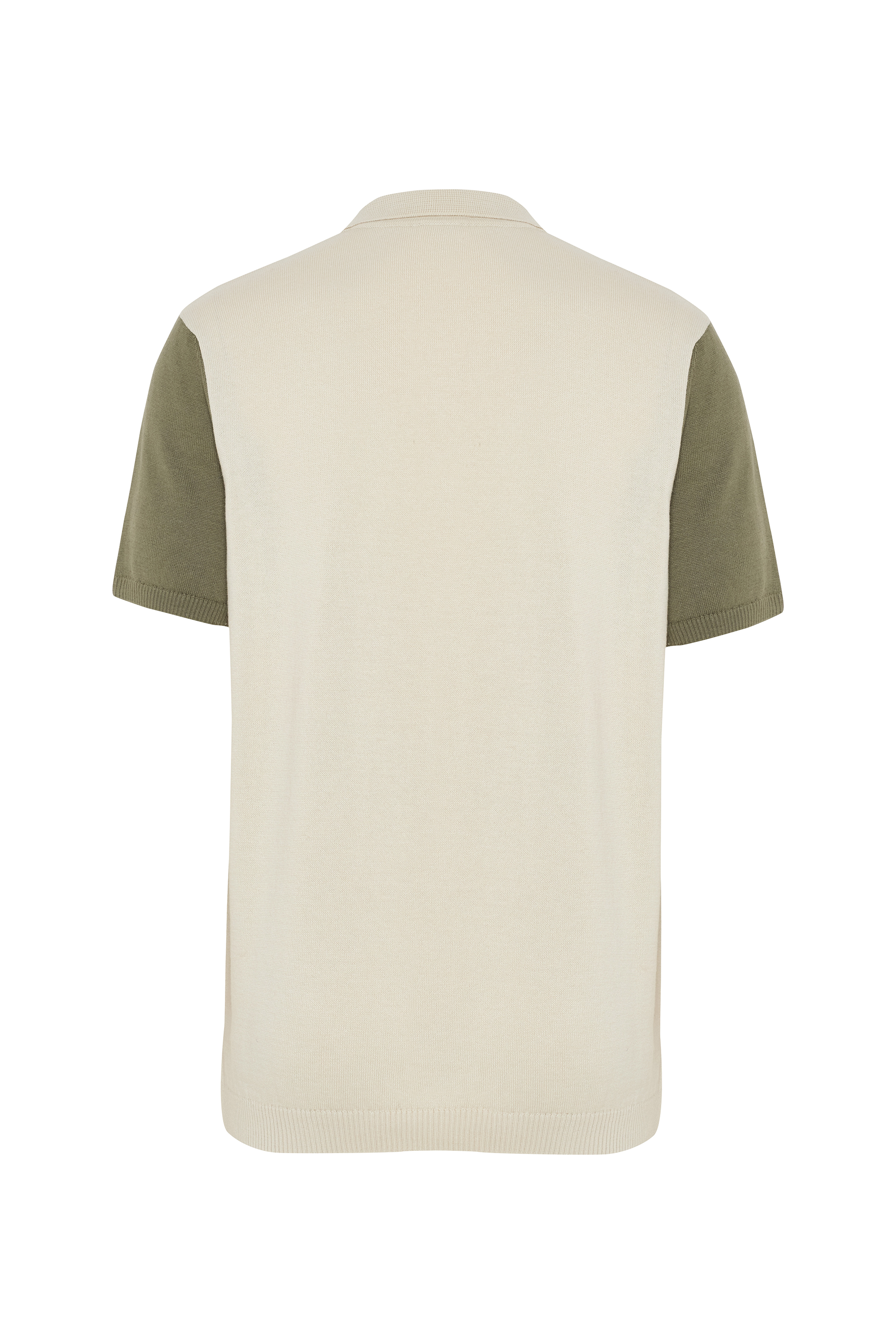 RENK BLOKLU POLO YAKA KISA KOLLU TRİKO KAZAK