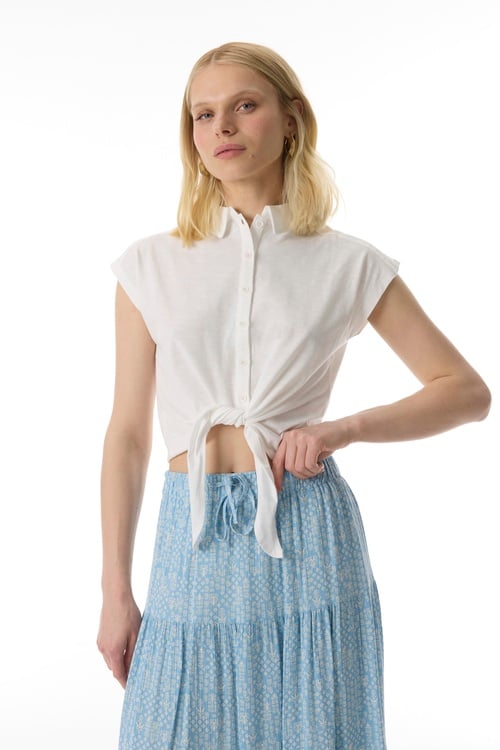  BASKILI KLOŞ UZUN ETEK