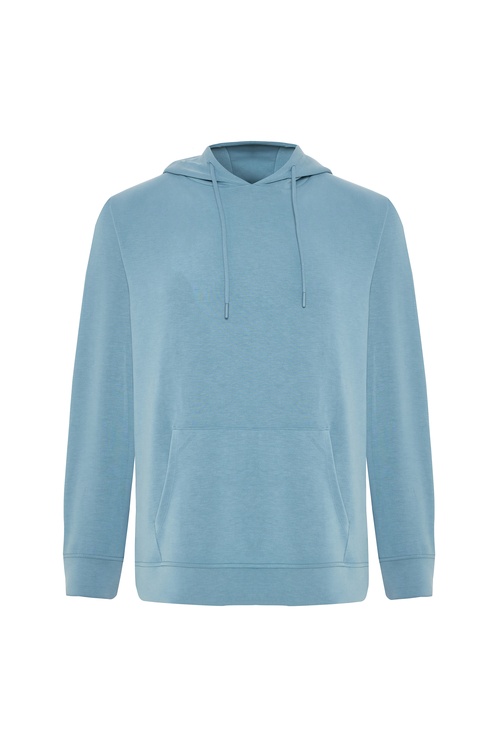  KAPÜŞONLU KANGURU CEPLİ MODAL SWEATSHIRT
