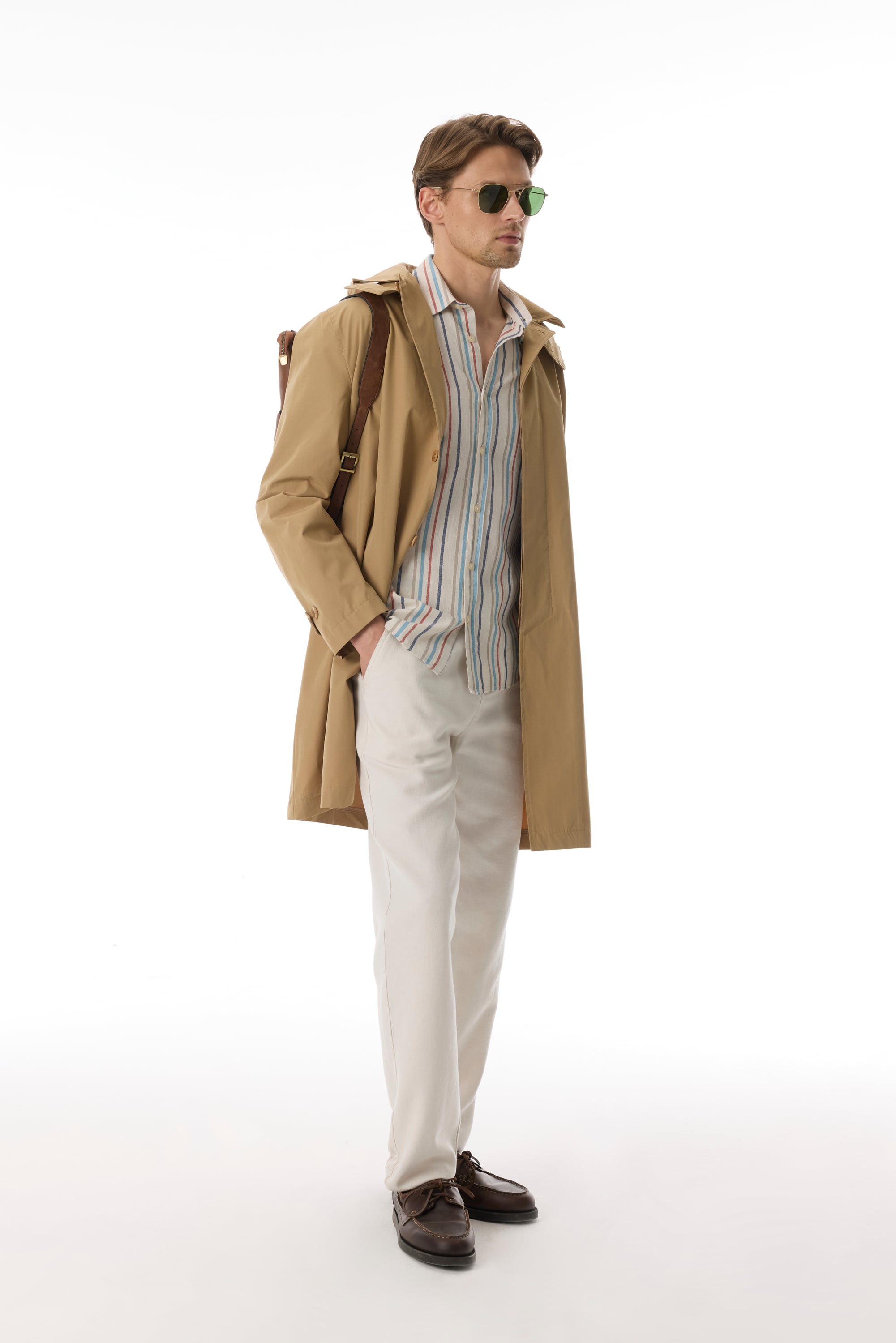 KAPÜŞONLU UZUN TRENÇKOT