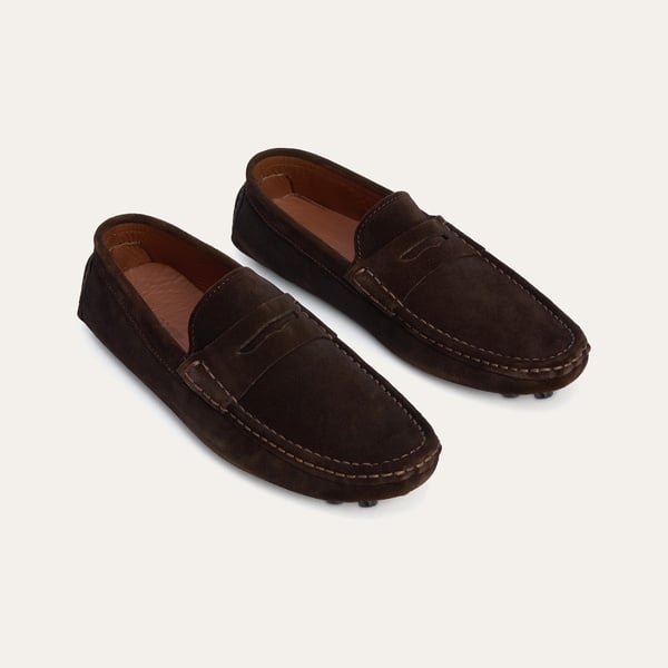 Mudo Erkek Kahverengi Süet Loafer Ayakkabı