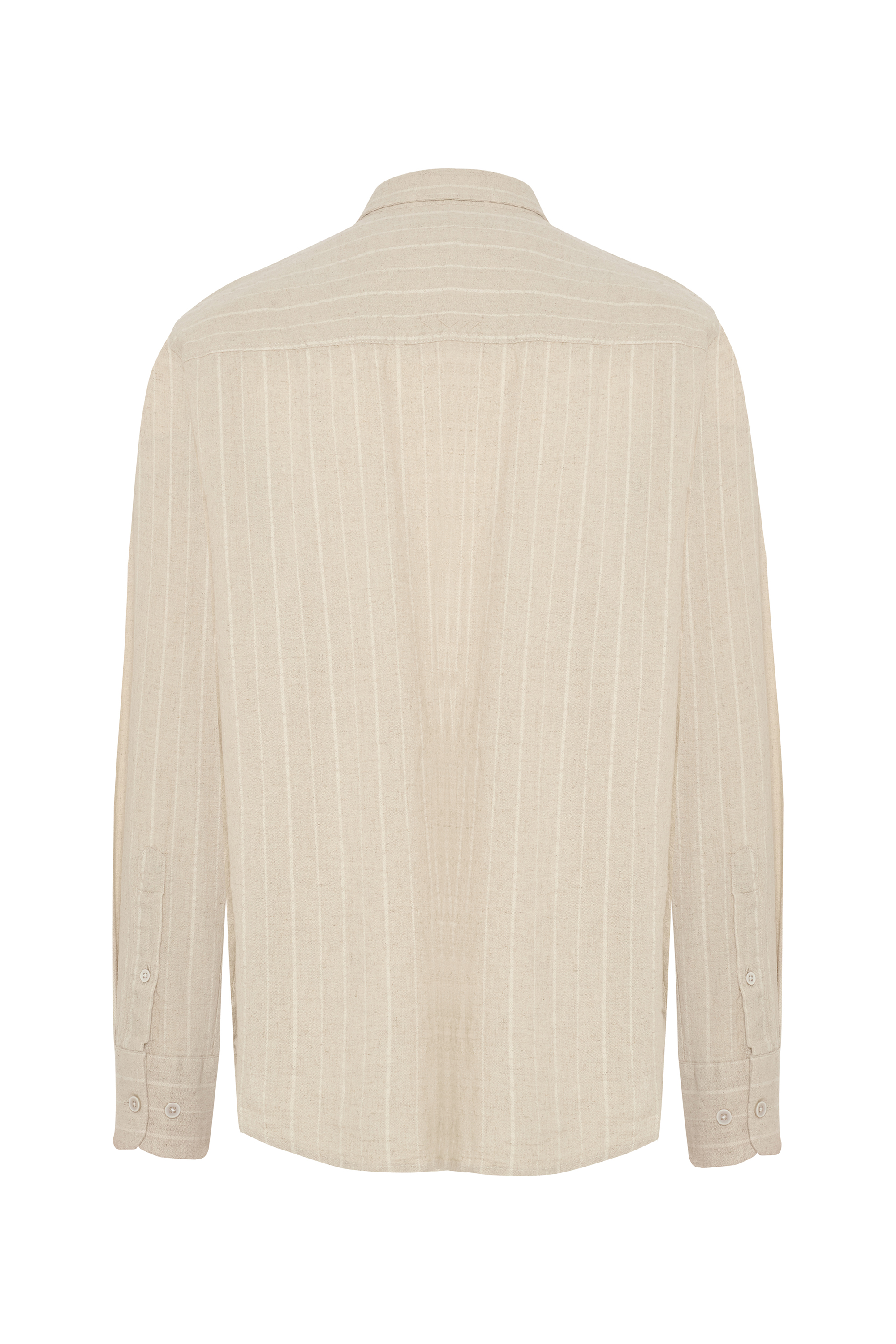 REGULAR FIT ÇİZGİLİ UZUN KOLLU GÖMLEK