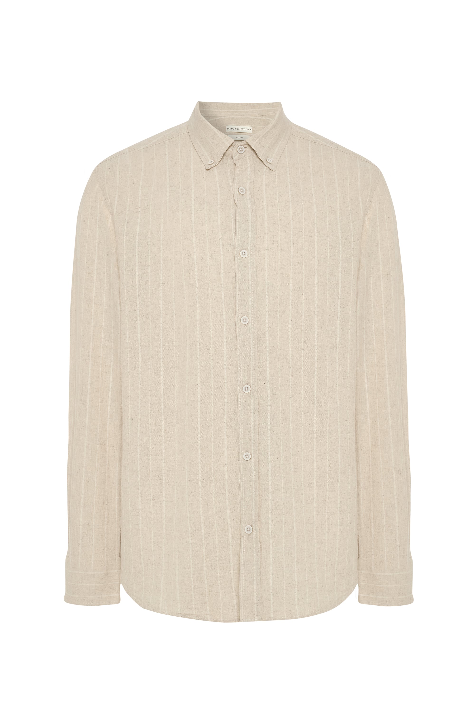 REGULAR FIT ÇİZGİLİ UZUN KOLLU GÖMLEK