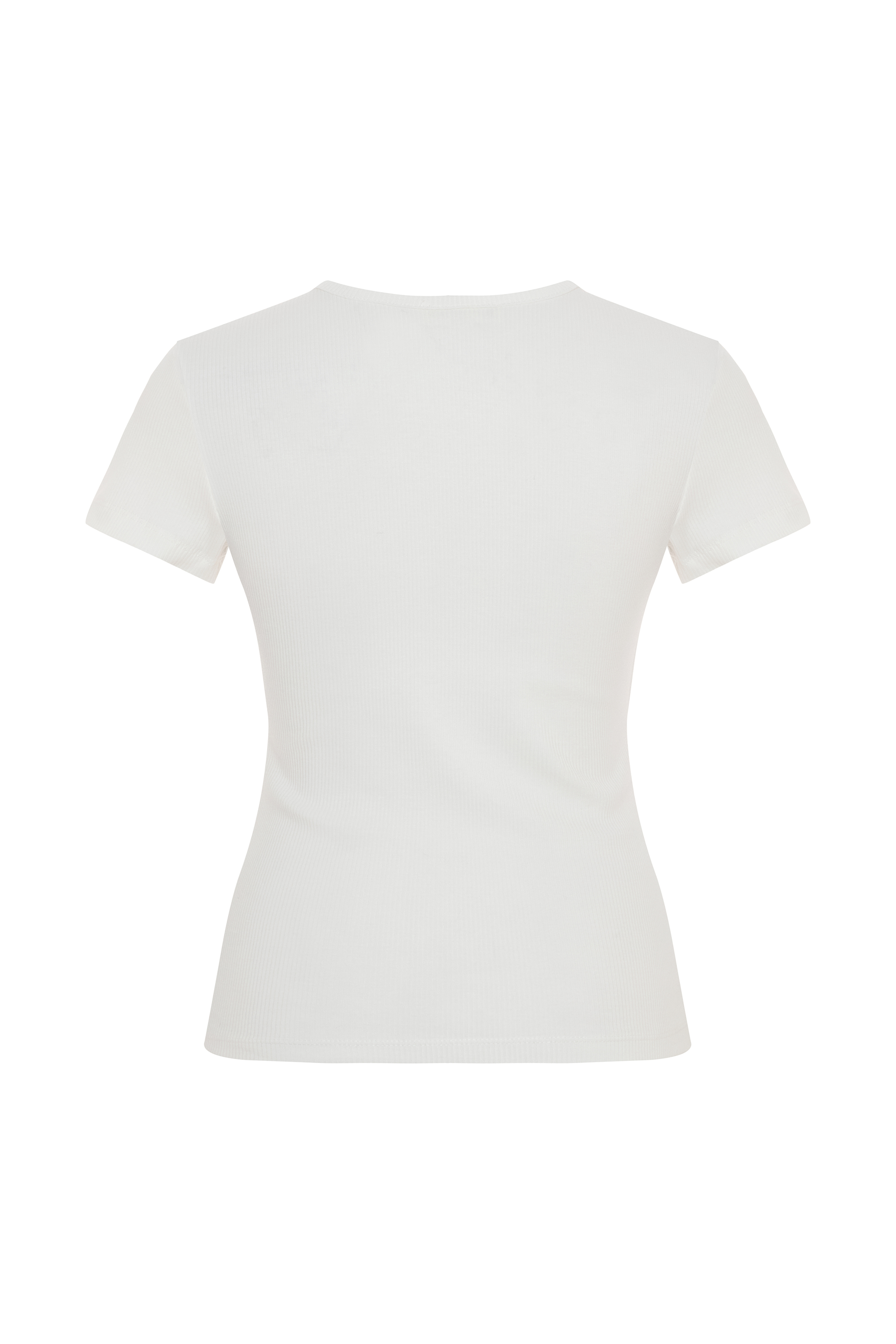 DÜĞMELİ HENLEY YAKA FITTED T-SHIRT