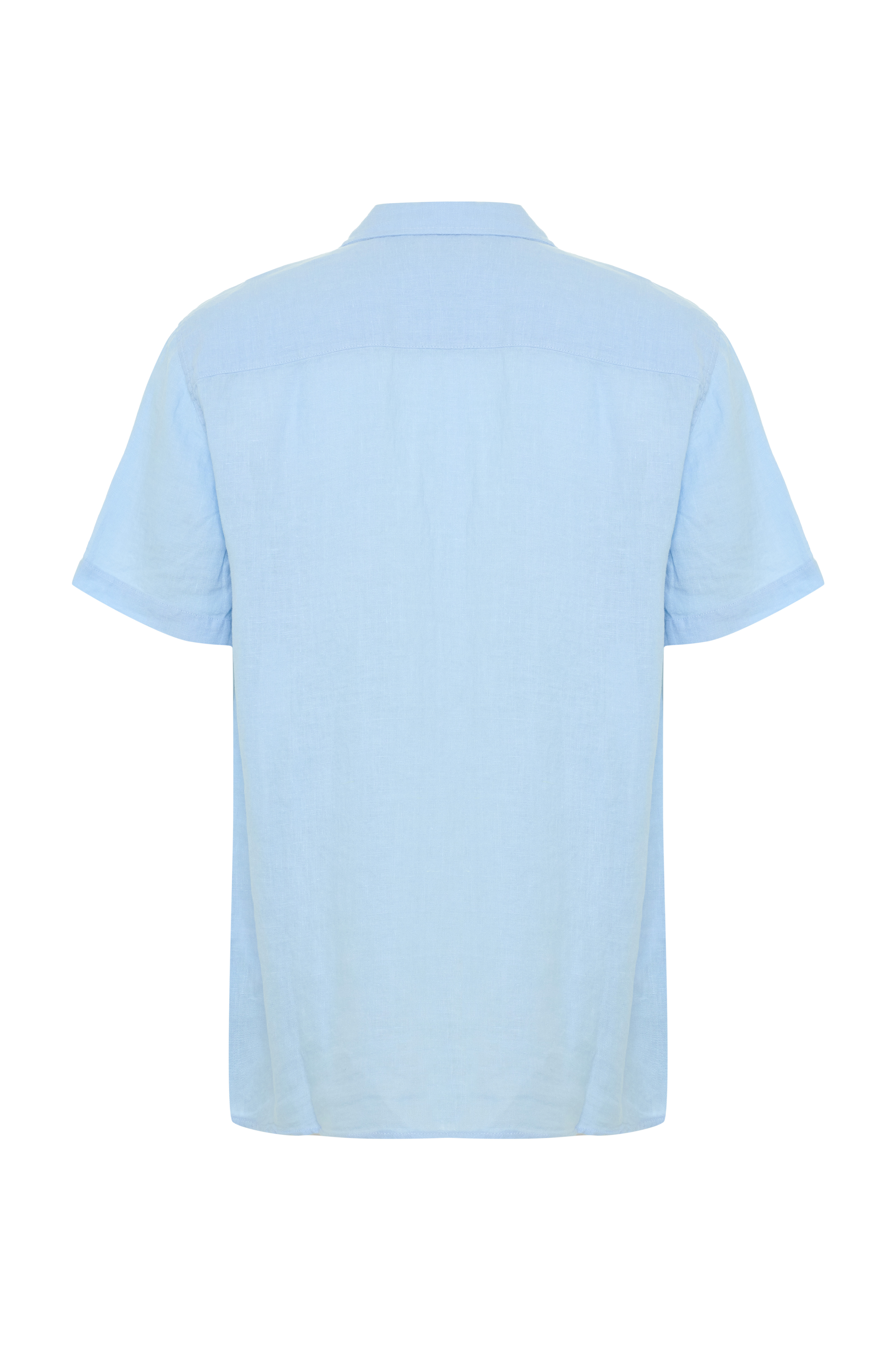 REGULAR FIT KISA KOLLU KETEN GÖMLEK