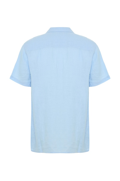  REGULAR FIT KISA KOLLU KETEN GÖMLEK