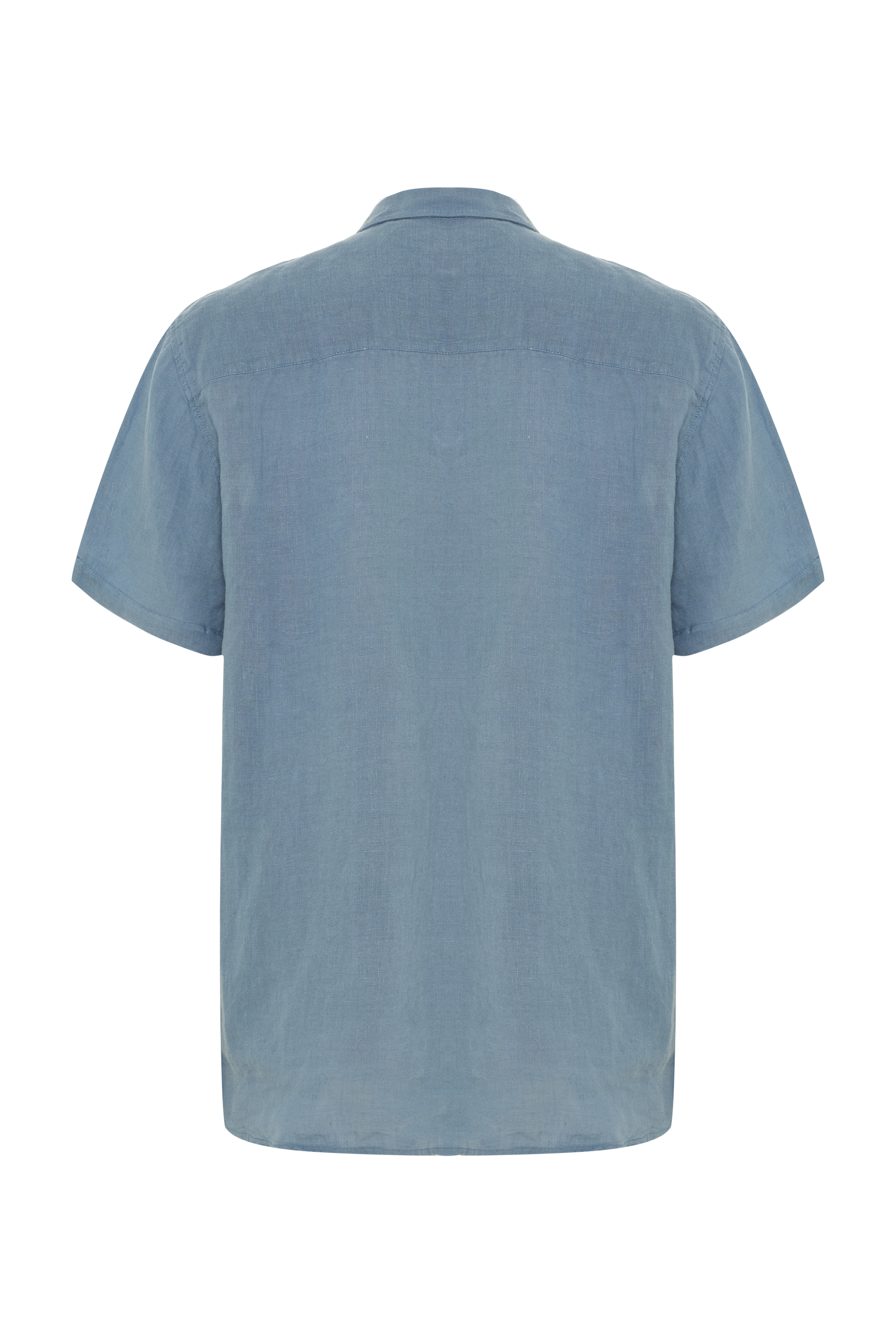 REGULAR FIT KISA KOLLU KETEN GÖMLEK