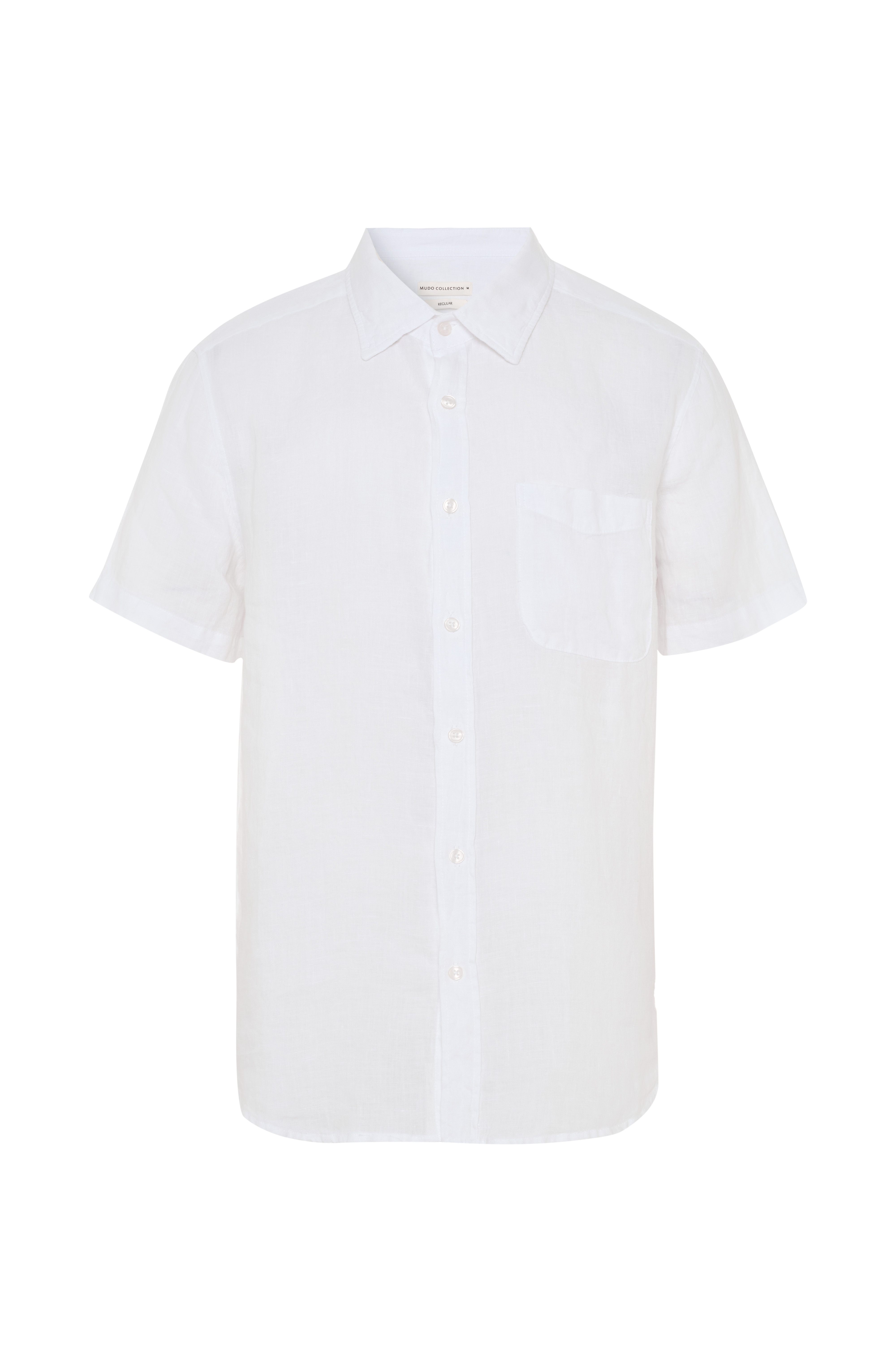 REGULAR FIT KISA KOLLU KETEN GÖMLEK