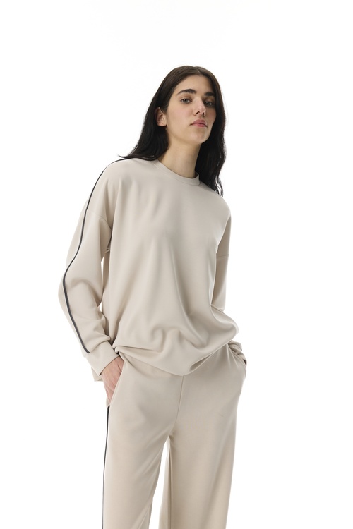  BİSİKLET YAKA MODAL KARIŞIMLI SWEATSHIRT