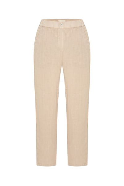 Mudo Straight Fit Keten Pantolon