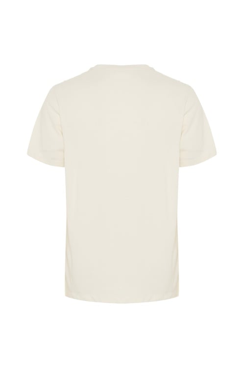 BASKILI BİSİKLET YAKA KISA KOLLU T-SHIRT