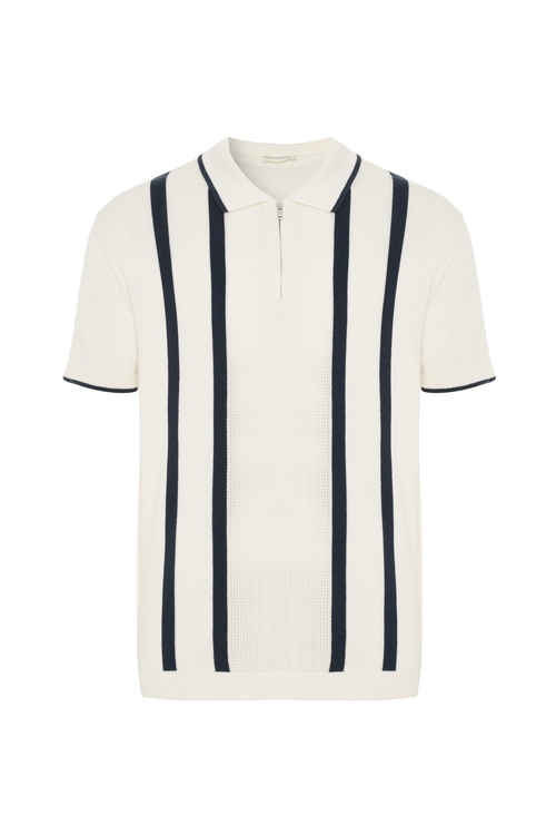  FERMUARLI POLO YAKA KISA KOLLU TRİKO KAZAK